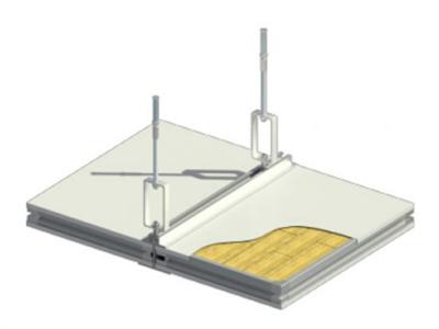 샌드위치 패널 시스템을 갖춘 스틸 천장