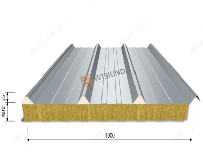 글로벌 500 오버랩 유형 Rockwool 골판지 지붕 샌드위치 패널 제조업체